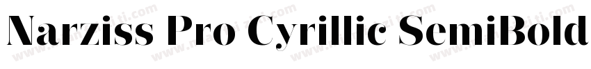 Narziss Pro Cyrillic SemiBold字体转换